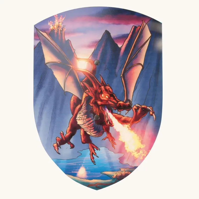 Vah Firedrake Ignis Dragon Wooden Shield 1