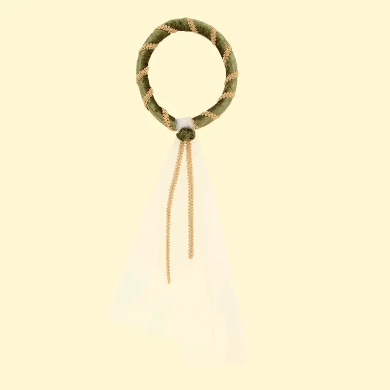 Vah Isabella Medieval Veil - Green 2