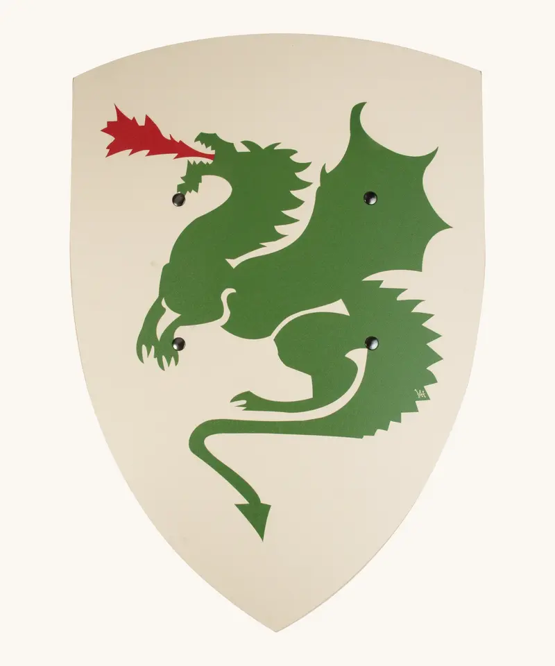 Vah Large Dragon Wooden Shield 1