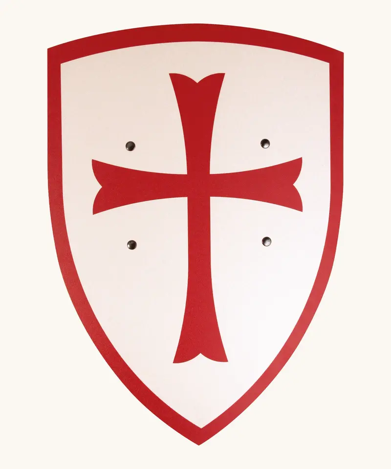 Vah Large Wooden Templar Shield 1