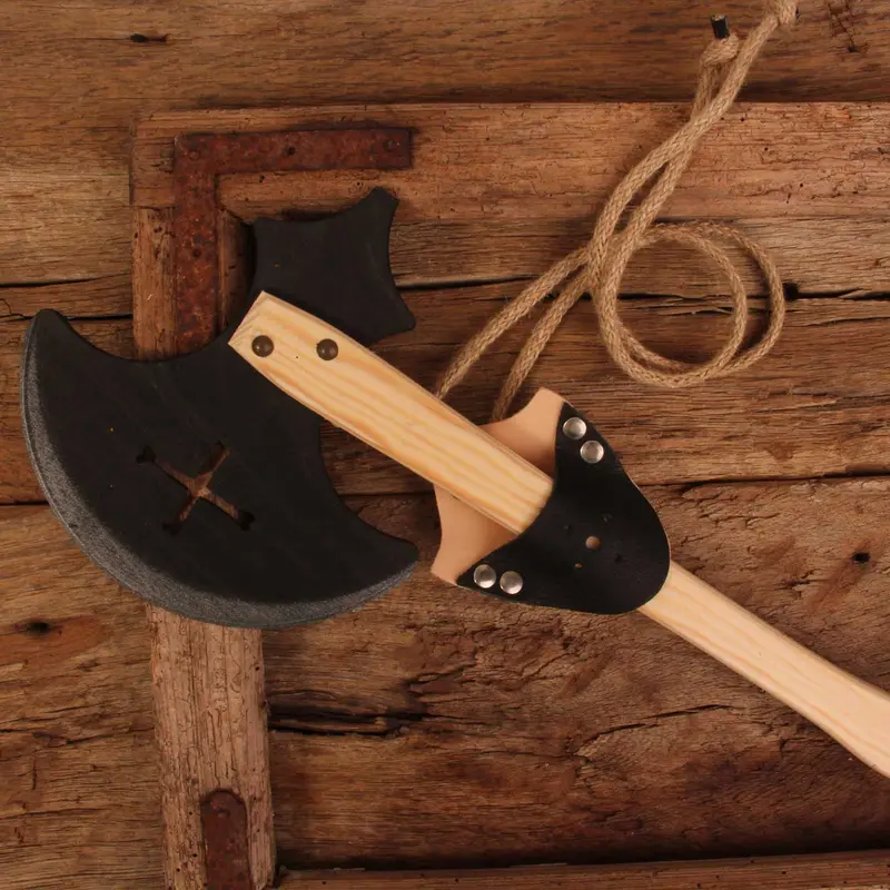 Vah Otto Leather Sword & Axe Holder Belt 2