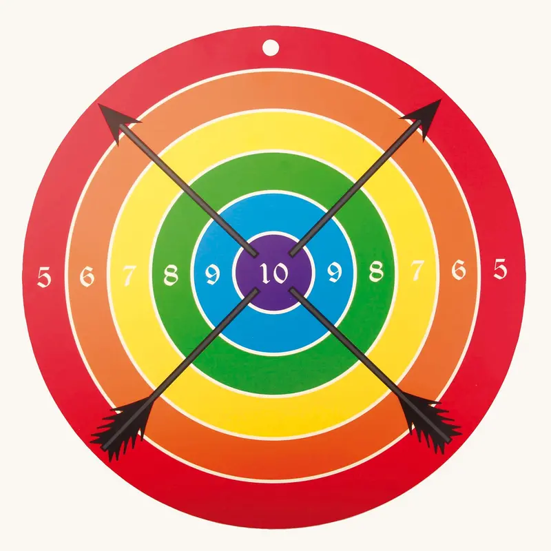 Vah Round Wooden Target For Safety Arrows 1