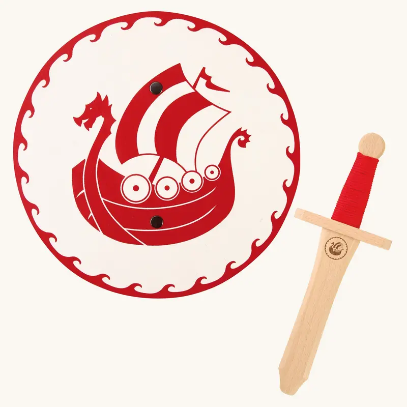 Vah Snorre Mini Wooden Shield & Sword Set 1