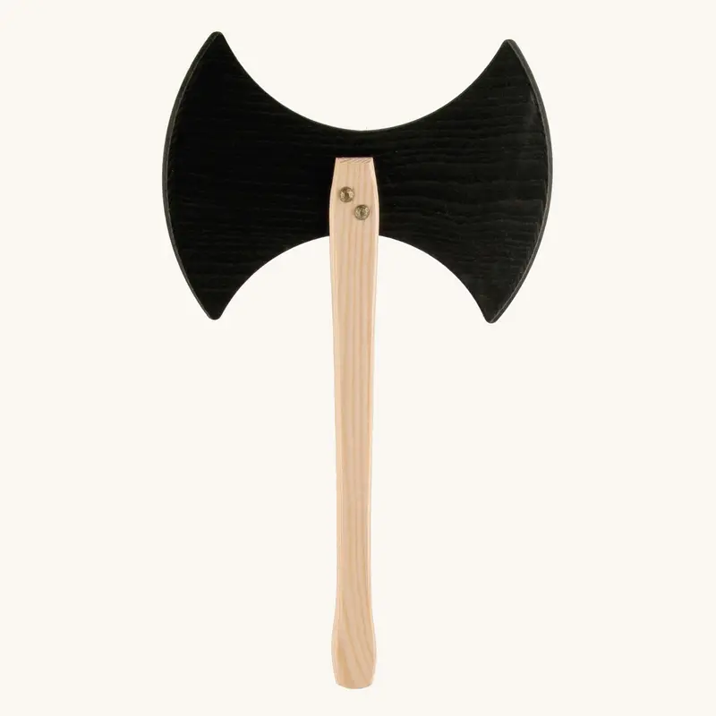 Vah Two-Edged Wooden Viking Hatchet 1