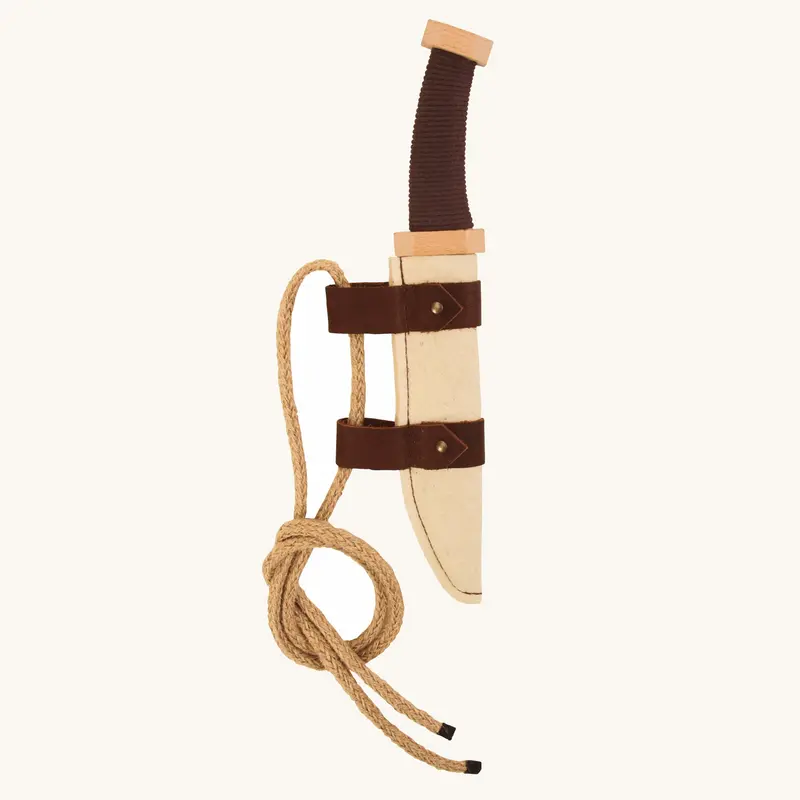 Vah Viking Wooden Sax Knife With Felt Sheath 1