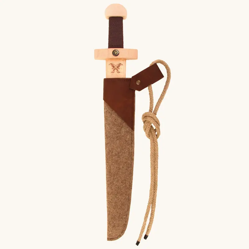 Vah Viking Wooden Sword Set With Felt Sheath 1