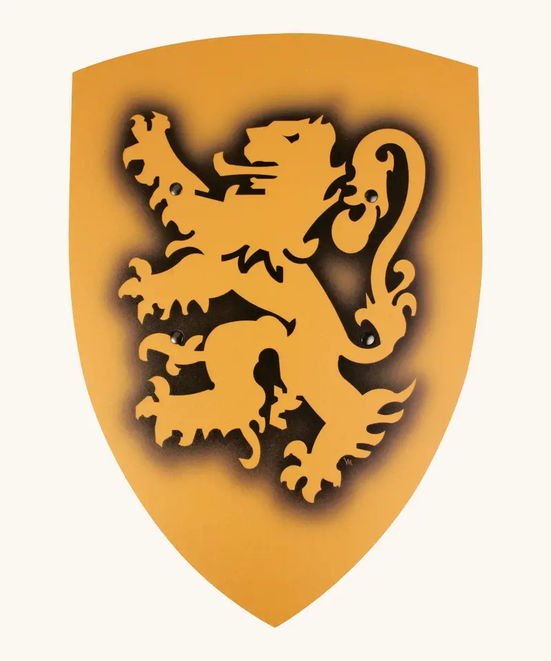 Vah Yellow Lion Large Wooden Shield 1