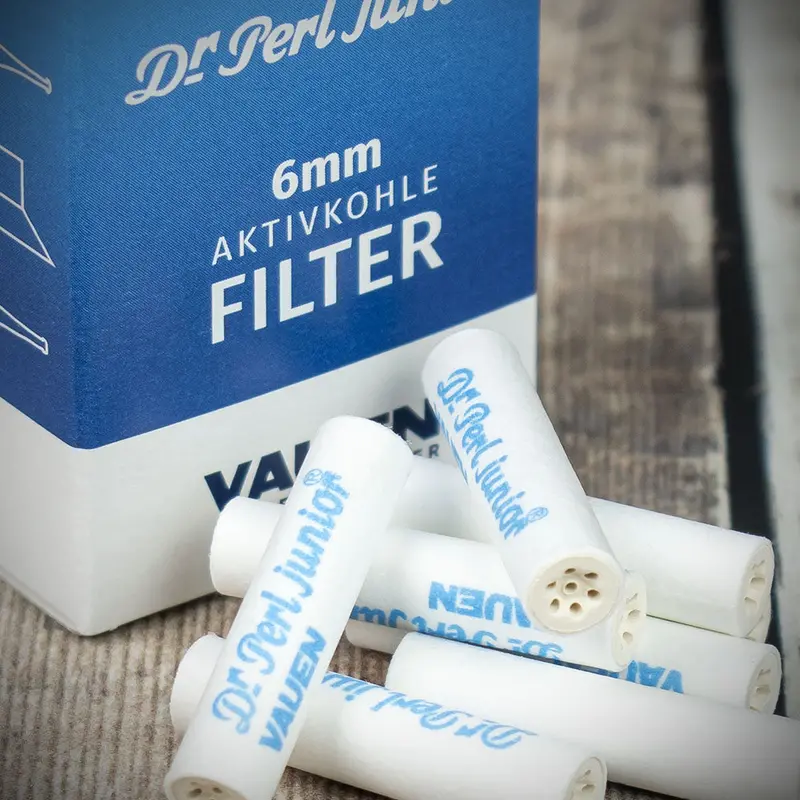 Vauen Dr Perl Activated Charcoal 6Mm Pipe Filters (Pack Of 30) 2