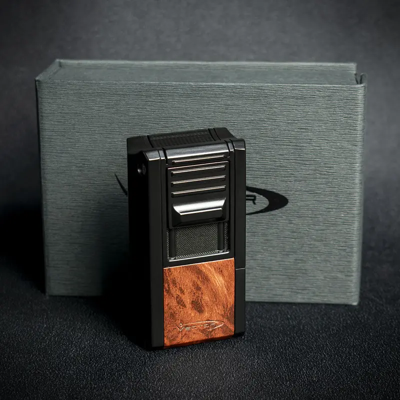 Vector Thor Single Flame With V-Cutter - Mahogany Marble 1