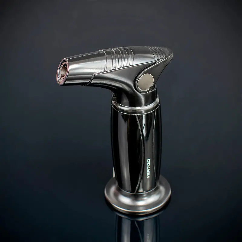 Vertigo Torch Flame Table Lighter - Black 1