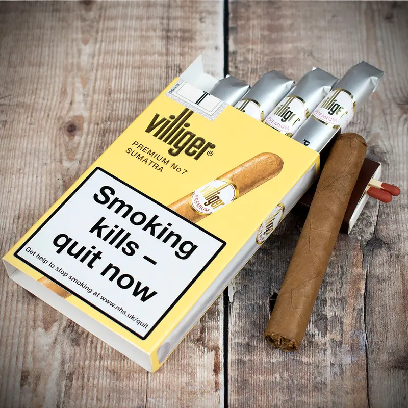 Villiger Premium No7 Sumatra Cigars - Pack Of 5 1