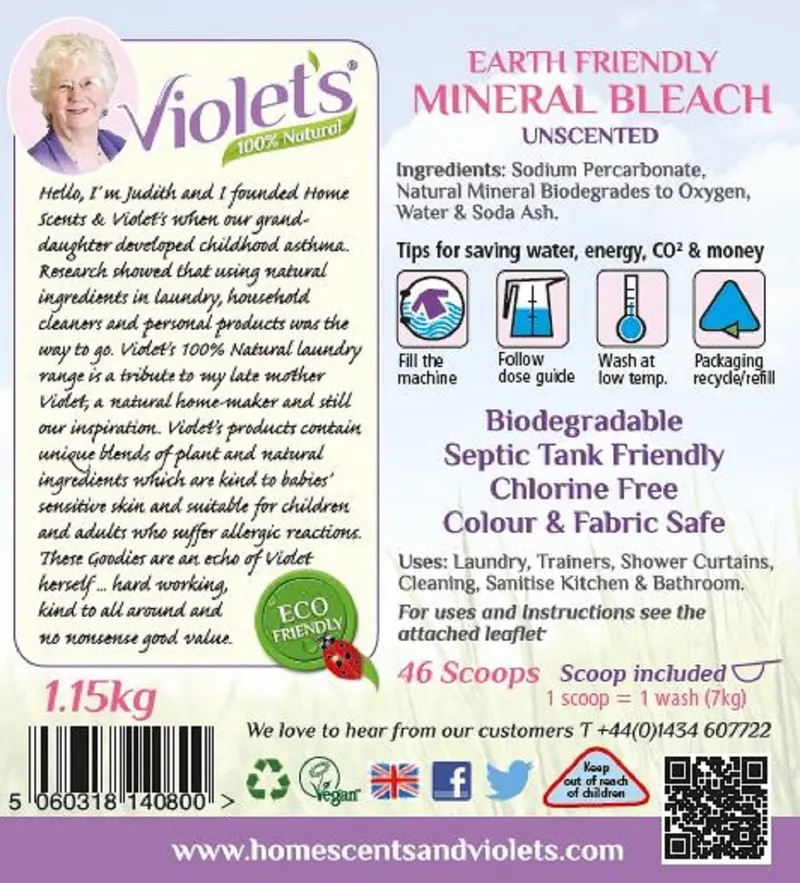 Violet's Earth Friendly Mineral Bleach 3