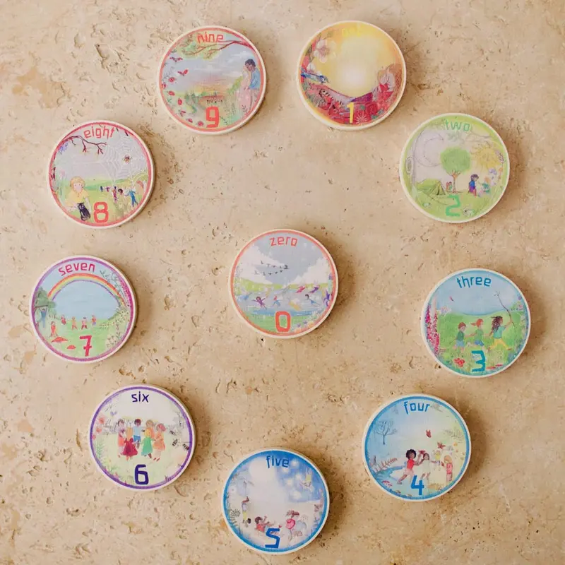 Waldorf Family Number Coins Set 0-9 1