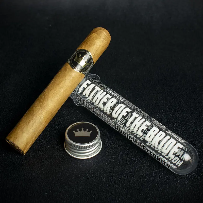 Wedding Cigar Gift Tube + Smoke-King Robusto - Father Of The Bride 2