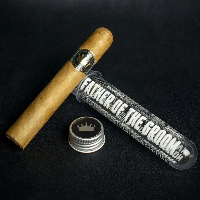 Wedding Cigar Gift Tube + Smoke-King Robusto - Father Of The Groom 2
