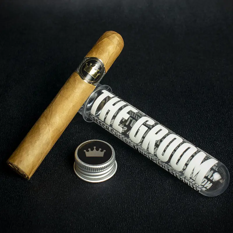 Wedding Cigar Gift Tube + Smoke-King Robusto - The Groom 2
