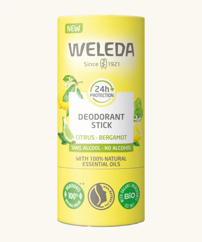 Weleda Natural Deodorant Stick - Citrus & Bergamot 1