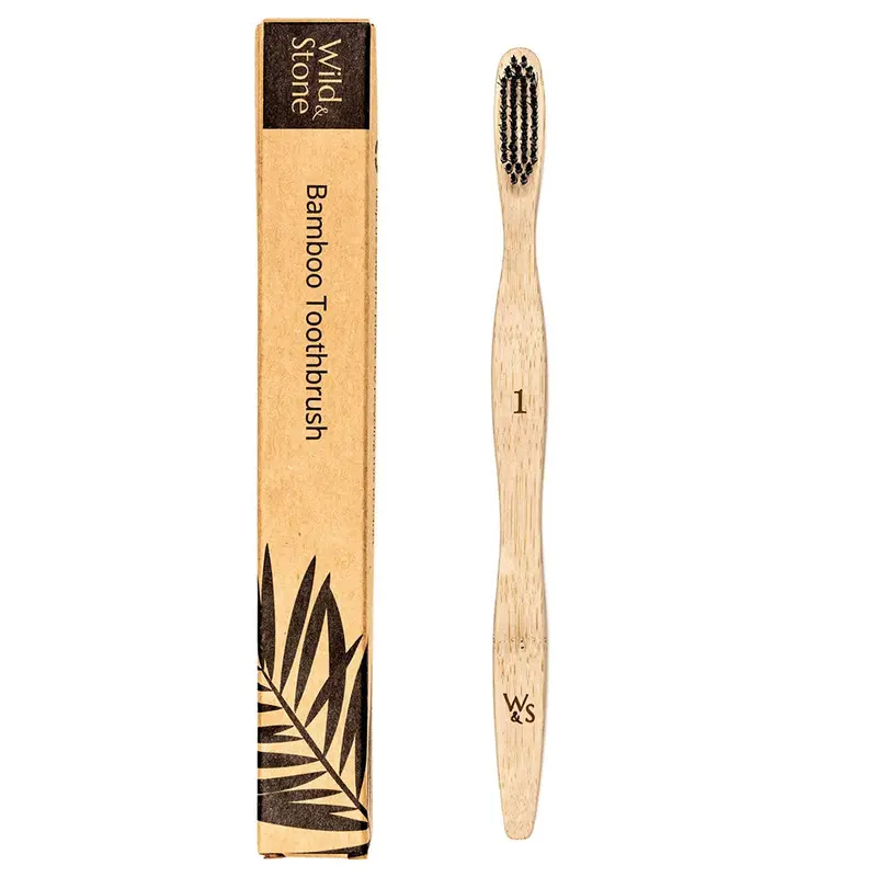 Wild & Stone Adult Bamboo Toothbrush - Medium Bristles 1