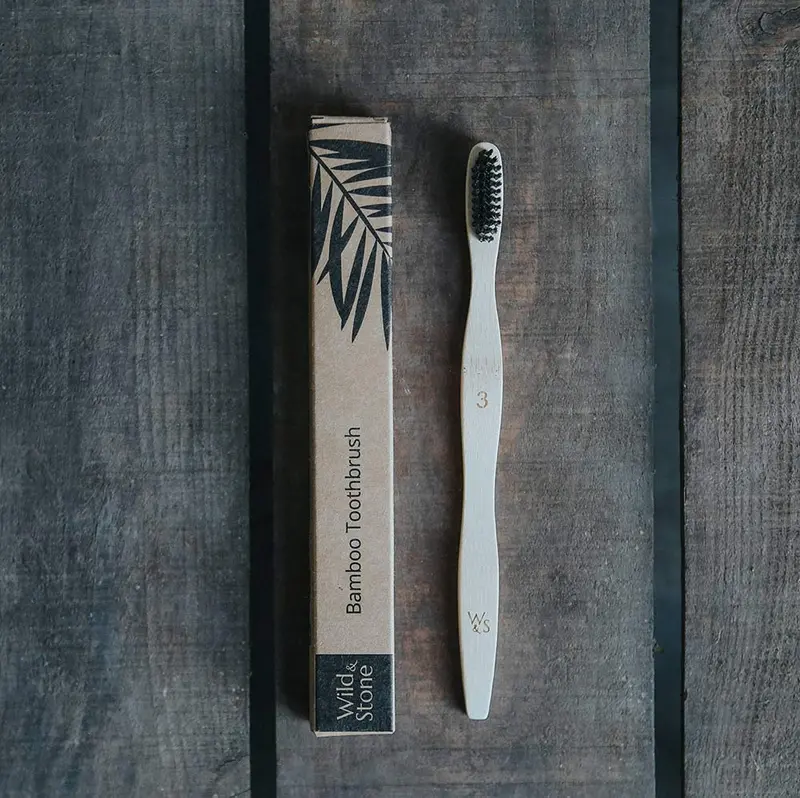 Wild & Stone Adult Bamboo Toothbrush - Medium Bristles 2