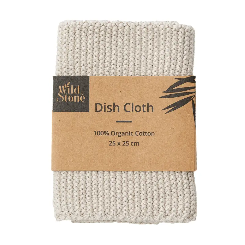 Wild & Stone Organic Cotton Dish Cloth - Beach Sand 1