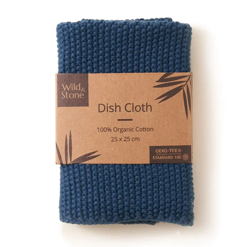 Wild & Stone Organic Cotton Dish Cloth - Ocean 1