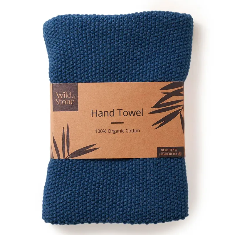 Wild & Stone Organic Cotton Hand Towels - Ocean 1