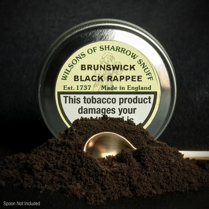 Wilsons Of Sharrow Brunswick Black Rappee Snuff - 10G Tin (Medium) 1