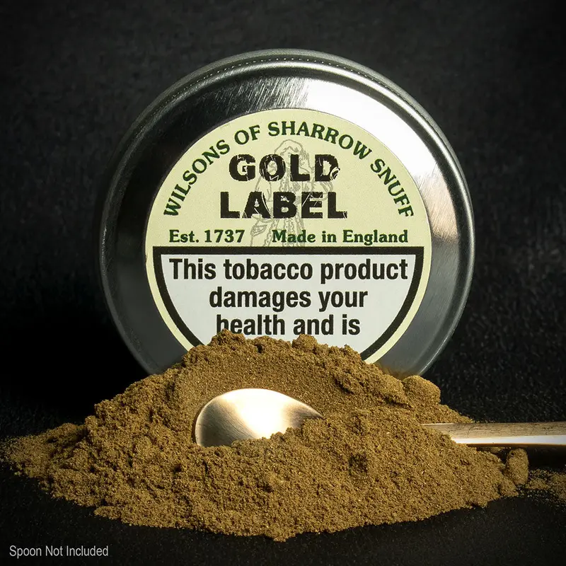 Wilsons Of Sharrow Gold Label (Menthol) Snuff - 10G Tin (Medium) 1
