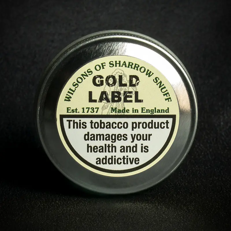 Wilsons Of Sharrow Gold Label (Menthol) Snuff - 10G Tin (Medium) 2