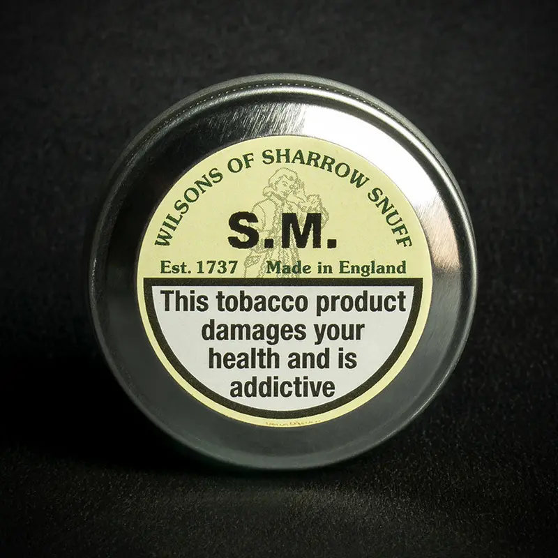 Wilsons Of Sharrow S.M. (Eucalyptus & Menthol) Snuff - 10G Tin (Medium) 2