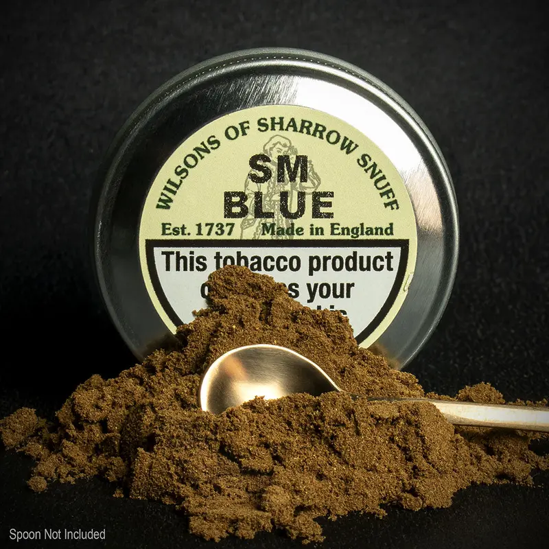 Wilsons Of Sharrow Sm Blue (Eucalyptus, Camphor & Menthol) Snuff - 10G Tin (Medium) 1