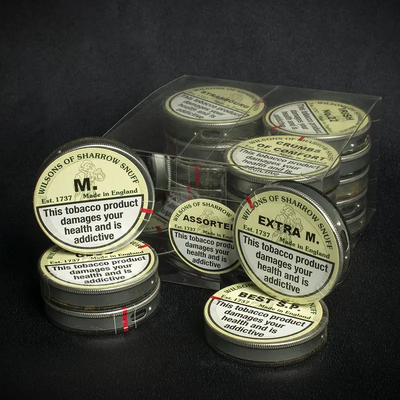 Wilsons Of Sharrow Snuff 20 X 5G Tap Tins Assorted Flavours 1