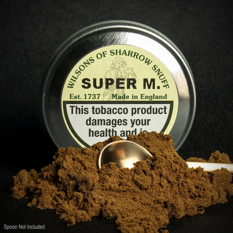 Wilsons Of Sharrow Super M (Menthol & Eucalyptus) Snuff - 10G Tin (Medium) 1
