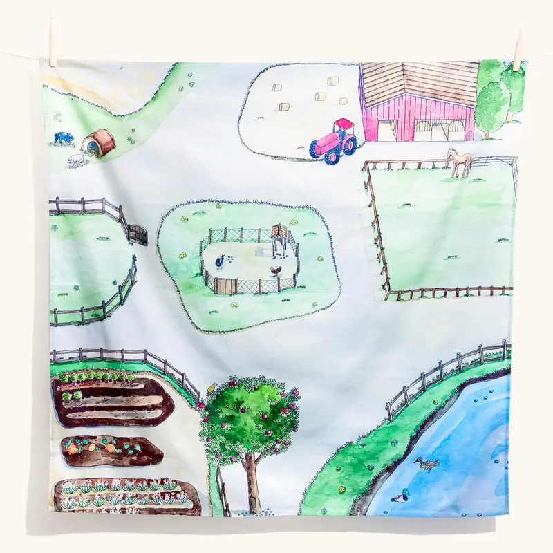 Wonderie Play Cloth - Around The Farm 1