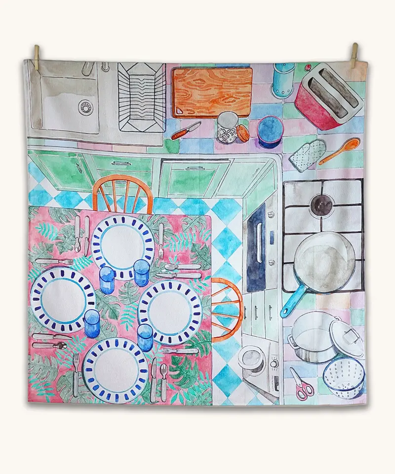 Wonderie Play Cloth - Around The Kitchen 1