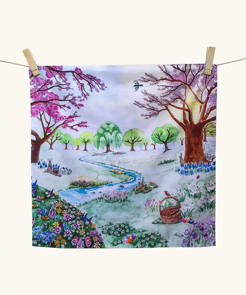 Wonderie Play Cloth - Easter In The Meadow 1