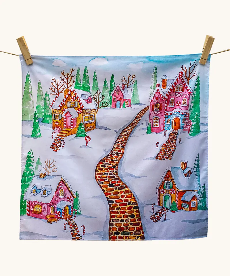 Wonderie Play Cloth - Gingerbread Lane 1