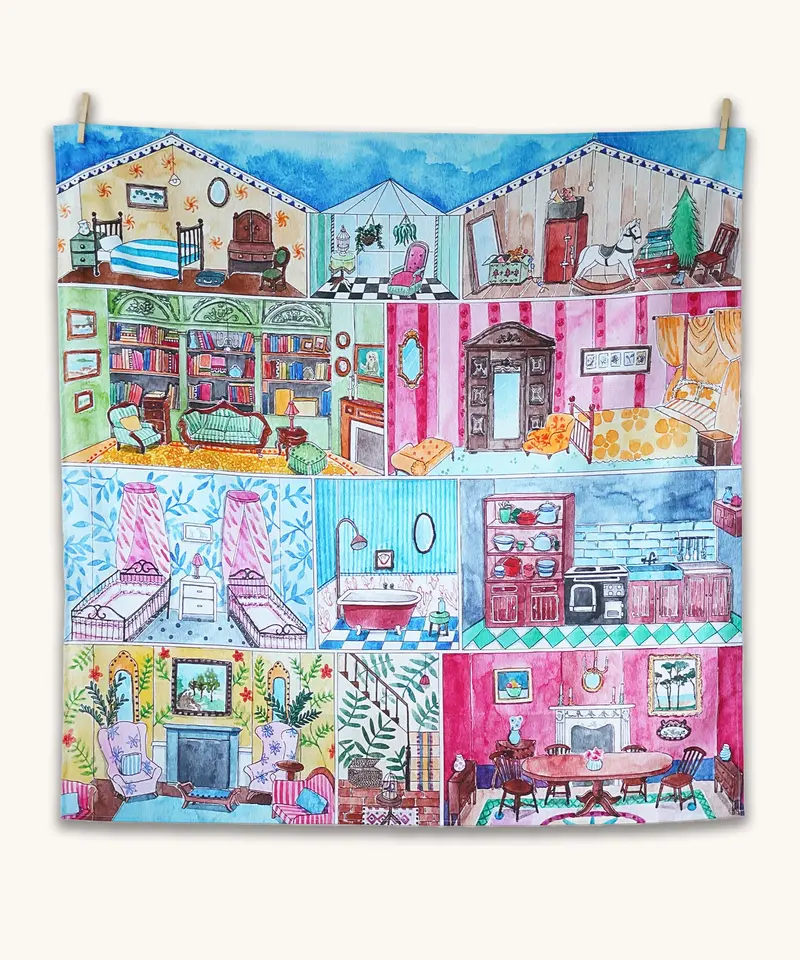 Wonderie Play Cloth - Welcome To The Dollhouse 1