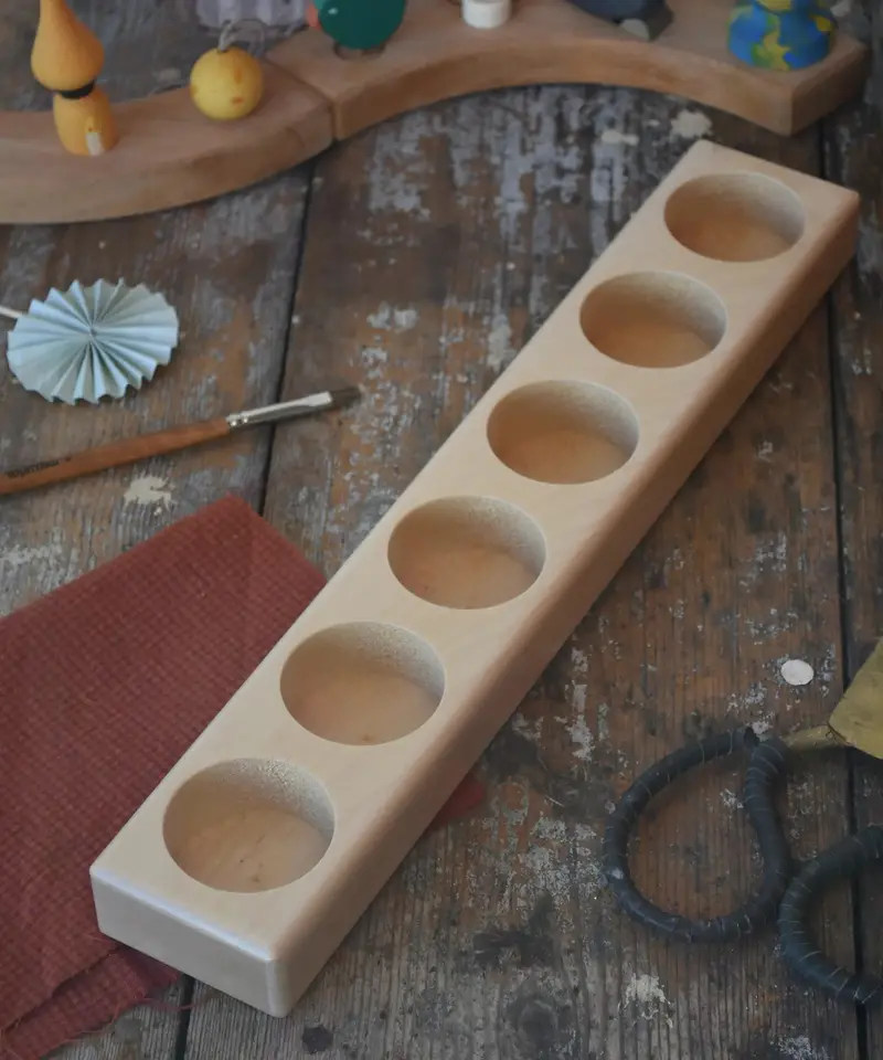 Wooden Paint Pot Holder For 6 X 50Ml Jars 1