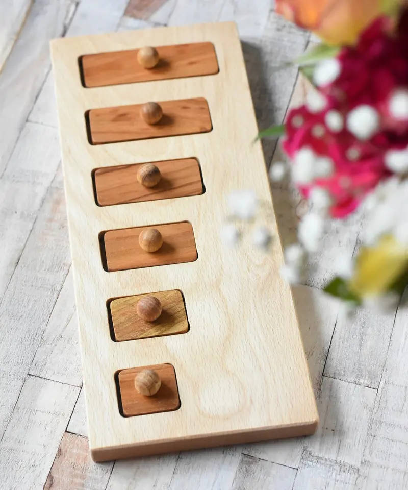 Wooden Story Montessori Long-Short Puzzle 1