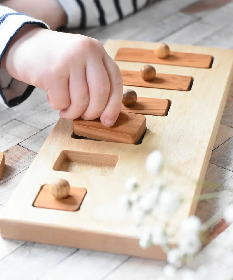 Wooden Story Montessori Long-Short Puzzle 2