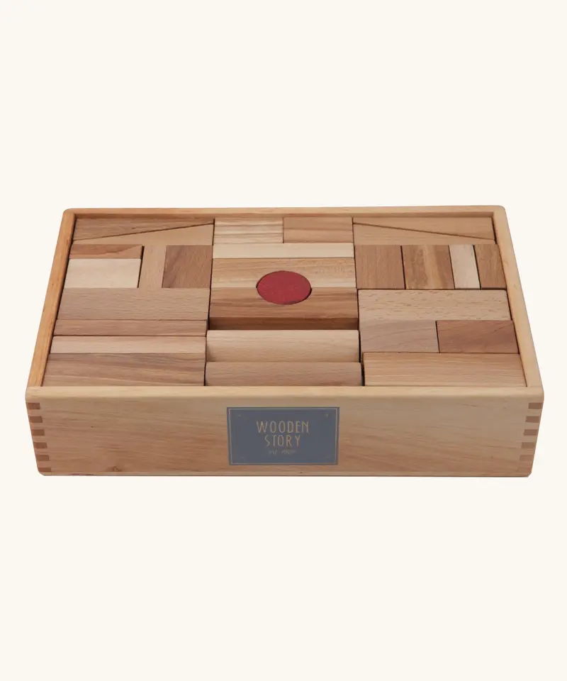 Wooden Story Natural Xl Blocks - 63 Tray 1