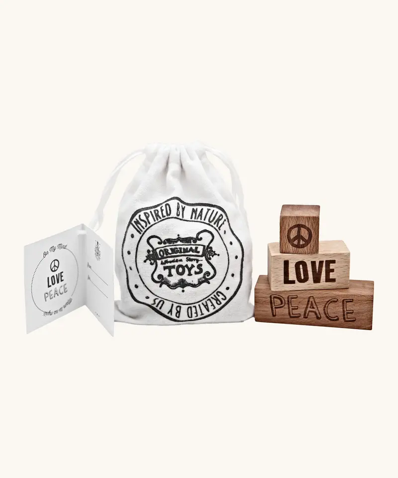 Wooden Story Peace & Love Blocks 1