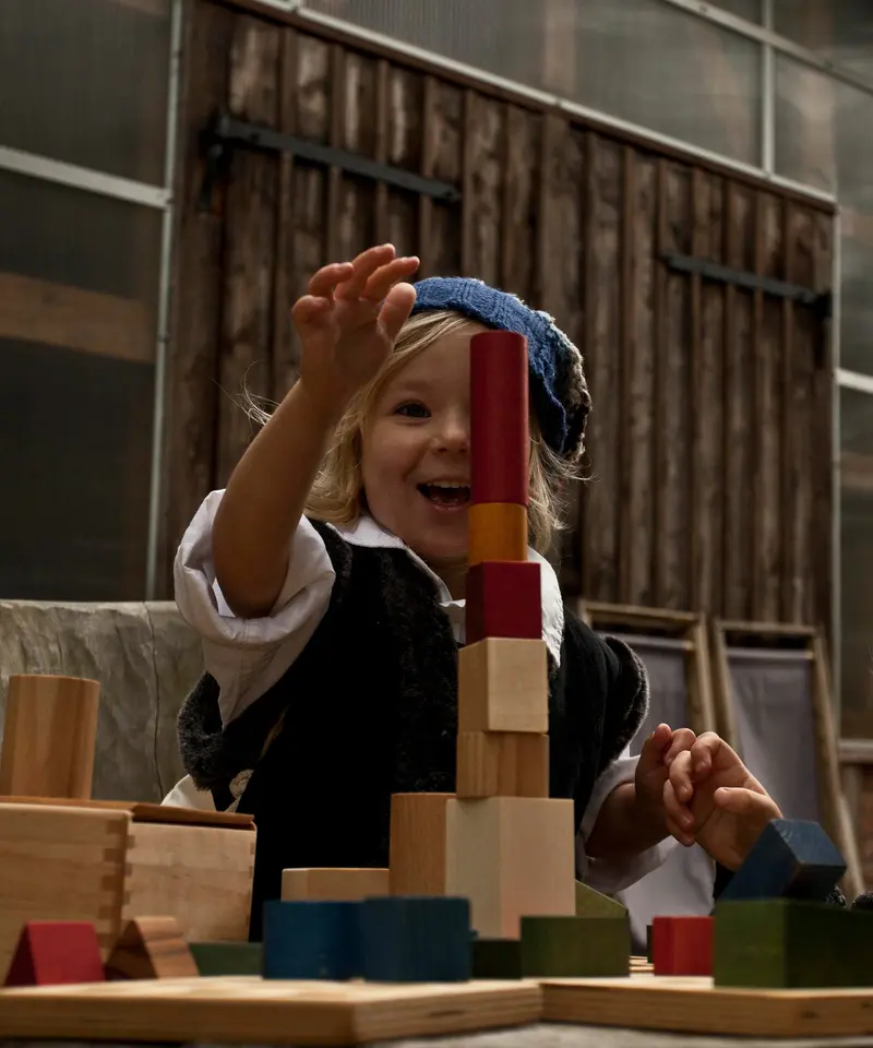 Wooden Story Rainbow Blocks - 100 Sack 2