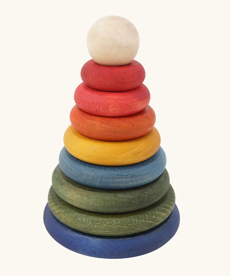 Wooden Story Rainbow Stacking Rings 1