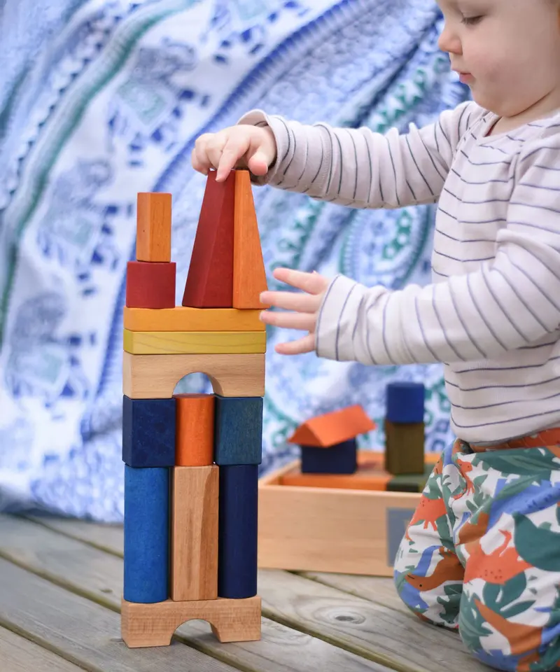 Wooden Story Rainbow Xl Blocks - 63 Tray 2