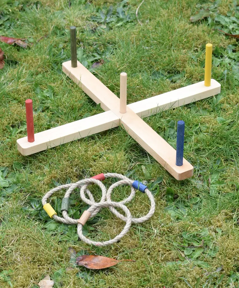 Wooden Story Ring Toss Game 1