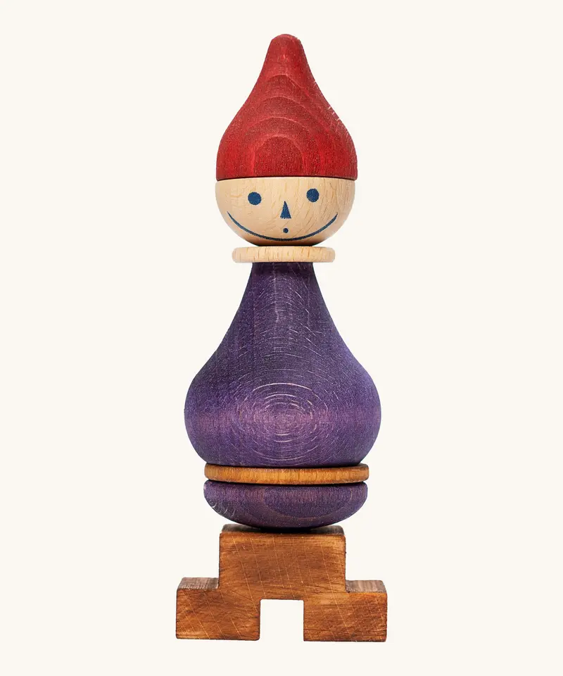 Wooden Story Stacking Toy Stick Figure - No6 1