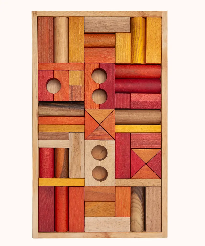 Wooden Story Warm Blocks - 54 Tray 1