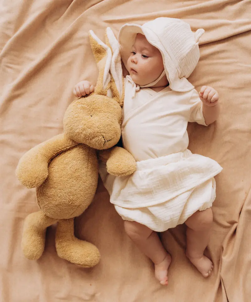 Wooly Organic Soft Bunny - Amber 2